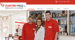 Desktop Screenshot of elektro-feld.de